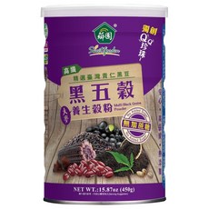 薌園 黑五穀養生穀粉, 450g, 1罐