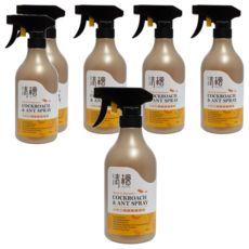 清檜 天然防蟑螂螞蟻噴劑, 500ml, 6瓶