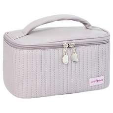 網美系化妝包 開蓋蛋糕款, 21 x 13.5 x 12cm, 香芋紫