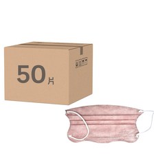 Deguan 德冠 零觸感蝴蝶醫用口罩, 50片, 1盒, 乾燥玫瑰