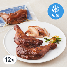 비비큐 극한왕갈비맛 통다리 바베큐 (냉동), 165g, 12개