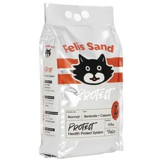 닥터펠리스 펠리스샌드 프로텍트 고양이 모래, 4.3kg, 1개, 무향