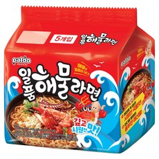 팔도일품 해물라면 115g, 5개