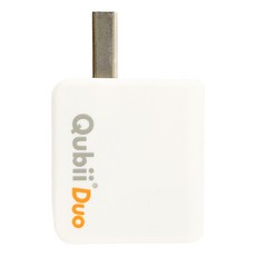 maktar Qubii Duo USB-A 備份豆腐 雙用版, 支援雙系統, 充電時自動備份, 白色, 1個