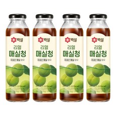 백설 리얼 매실청, 310ml, 4개