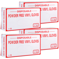 吉妙 無粉PVC手套 9吋 S, 100入, 4盒