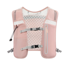 運動跑步騎行背心式輕量馬甲背包, 粉紅色, 1個