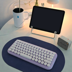 쾌청 어나더 가죽 식탁매트 큰타원 엘리티코, 네이비 + 옐로우, 30 x 45 cm, 4개