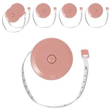 Meulaban 迷你捲尺 粉紅色, 150cm, 6個