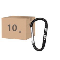 CoolCamp D扣, 黑色, 10個