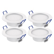 루미트론 다운라이트 플리커프리 매입등 3인치 5W, 주광색 하얀빛, 4개