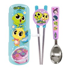 LE BARN 辛比的怪怪屋印花學習筷+湯匙+餐具收納盒, 混色, 1組