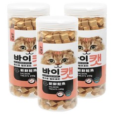 by CAT 喵洽普 貓咪凍乾零食, 新鮮鮭魚, 140g, 3罐