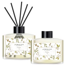 珠寶擴香瓶 + 擴香棒組, 棉花, 2個