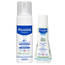 Mustela 慕之恬廊 潔髮慕斯 150ml+多慕雙潔乳 50ml, 1組