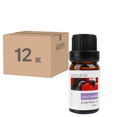 AROMANIA 香薰精油12瓶組 10ml 清新舒壓, 野莓, 120ml, 1組