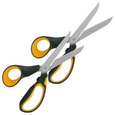 deLi 得力 Easy Soft 切割剪刀 77762, 2個, 黃色