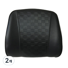 가우스 투톤블럭 등쿠션, 블랙, 2개