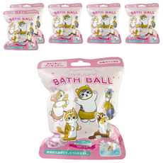 SHOBIDO 粧美堂 MOFUSAND 沐浴球 內附玩具, 75g, 6個