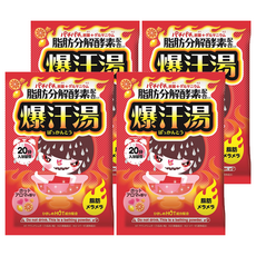 Bison 佰松爆汗湯 熱感果香入浴劑 膠原蛋白玻尿酸保濕, 60g, 4包