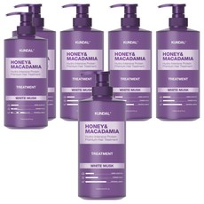 쿤달 허니 앤 마카다미아 단백질 트리트먼트, 718ml, 6개