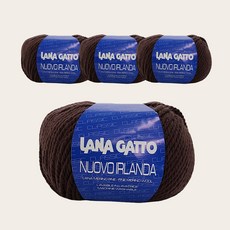 라나가또 누우보 순모 아일랜드 퓨어울 뜨개실 4p, 2290 브라운