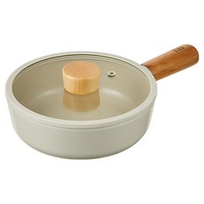 네오플램피카 인덕션 궁중팬 미니 웍 + 유리뚜껑 세트, 18cm, 1세트