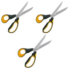 델리 이지 소프트 컷팅 가위 77762, 옐로우, 3개