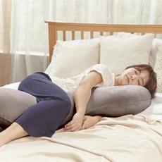 EMONG 3字形軟Q身體抱枕, 蘑菇