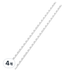 25피치 싱글 찬넬 기둥, 화이트, 4개