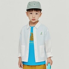 KANGOL KIDS 兒童雙口袋襯衫式外套 PB 0001
