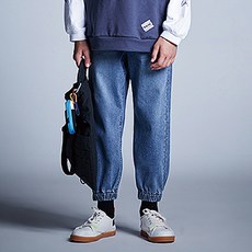 블루테일 남아용 스포티 데님 조거 팬츠 청바지 AVG1PT03BU