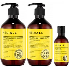 MED ALL RCP強健髮根頭皮淨化洗髮精 木質香 480ml 2入+100ml, 1套