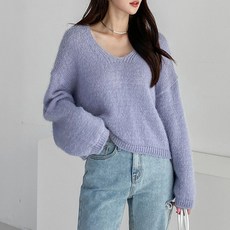 Tteugaejin 女款 Trude V領針織衫