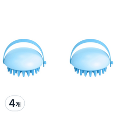 Scawiz 多功能沐浴刷, 藍色, 4個, 1入