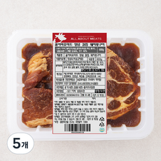 올어바웃미트 양념 칼집 돼지왕구이 (냉동), 600g, 5개