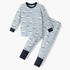 unifriend 兒童 Sugardino 40支羅紋全彈性修身九分上下裝套組