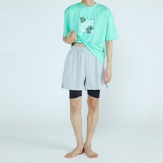 솔레일 남성용 사일 베이직 반바지 일체형 5부 워터레깅스