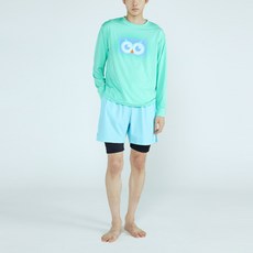 soleil 男款Sail基本款短褲一體成型五分水陸兩用緊身褲