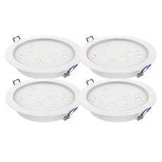 Lumitron 無頻閃嵌入式筒燈 6吋 15W 防潮型, 白光象牙白光, 4個