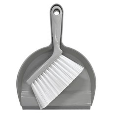 솔앤소울 미니 빗자루 + 쓰레받기 세트, 1세트, 그레이