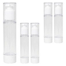 咪咪購物 真空乳液分裝瓶 50ml 5入, 透明, 1件