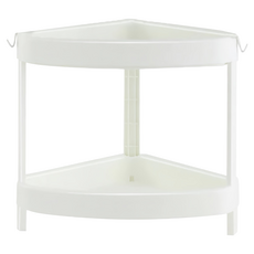 小麥購物 浴室收納層架 三角款 B074 2層 312g, 1組, 白色