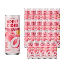 클룹 애사비소다 신비복숭아 제로 탄산음료, 24개, 250ml