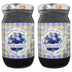 梨山牌 藍莓果醬 小圓玻, 260g, 2罐
