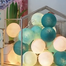 蒂芬妮 泰國棉球燈 浪漫續紛 LED燈串 150公分/300公分 求婚/派對/生日, 1件