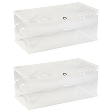 棉被衣物透明收納袋 XL 大號, 透明色, 2個