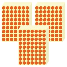 鶴屋 圓形 螢光標籤 122B 紅色, 3個, 441個裝