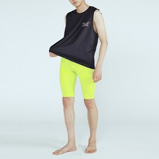 男士用 Soleil Multiwear Ruane 立體圖案五分水上緊身褲