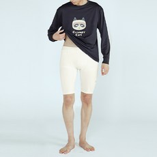 男士用 Soleil Multiwear Ruane 立體圖案五分水上緊身褲